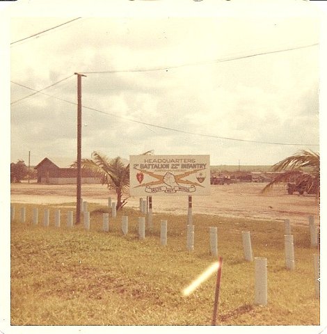 2nd Battalion 22nd Infantry Headquarters sign